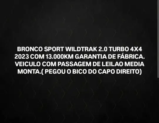 FORD BRONCO SPORT 2023